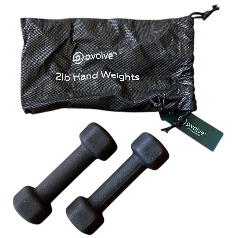 Pvolve 2 lb Hand Weights for Home Workouts core‎ training